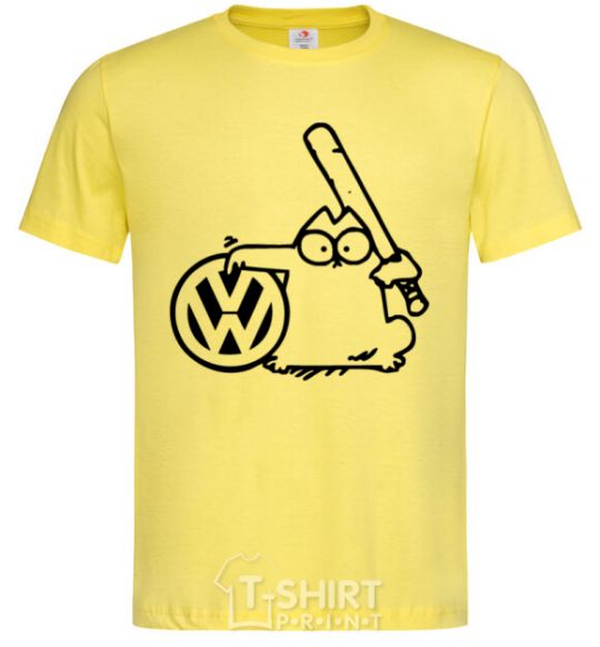 Men's T-Shirt Danger Volkswagen cornsilk фото