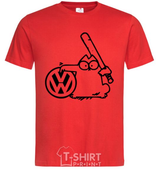 Men's T-Shirt Danger Volkswagen red фото