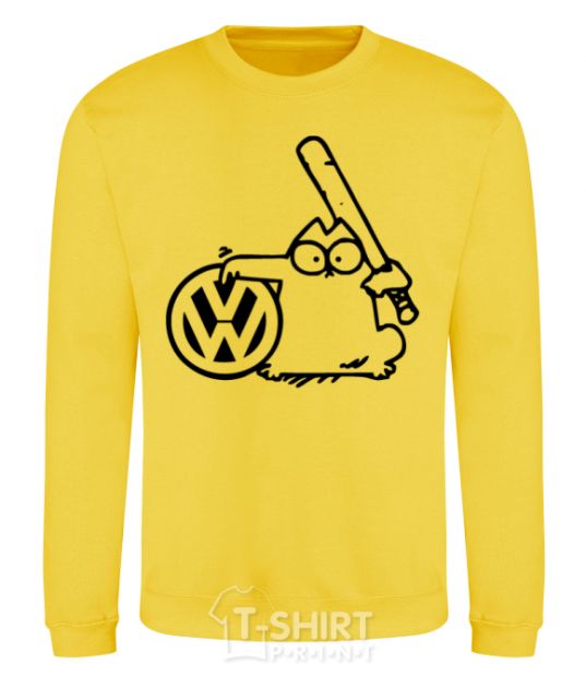 Sweatshirt Danger Volkswagen yellow фото