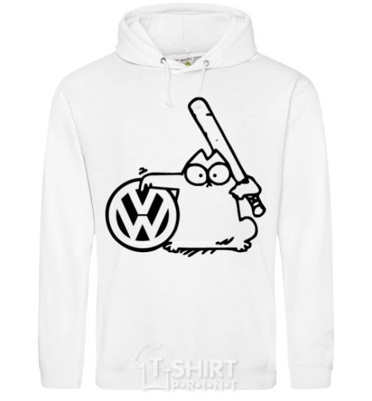 Men`s hoodie Danger Volkswagen White фото