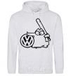 Men`s hoodie Danger Volkswagen sport-grey фото