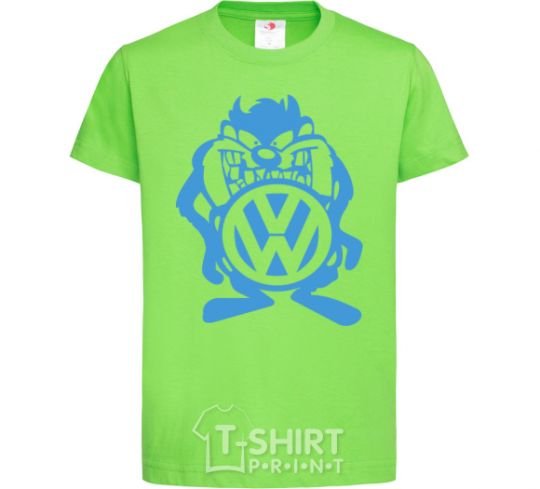 Kids T-shirt VW cartoon orchid-green фото