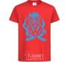 Kids T-shirt VW cartoon red фото