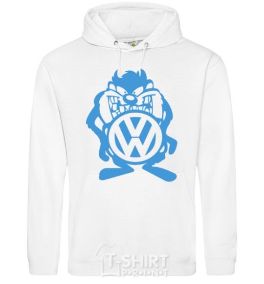 Men`s hoodie VW cartoon White фото