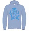 Men`s hoodie VW cartoon sky-blue фото