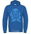 Men`s hoodie VW cartoon royal фото