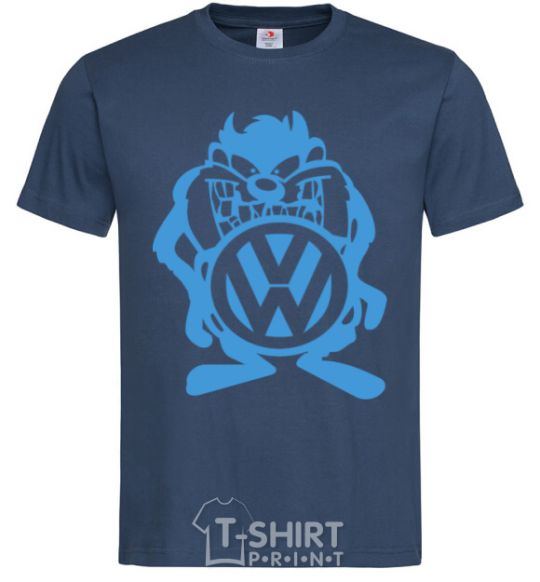 Men's T-Shirt VW cartoon navy-blue фото