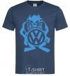 Men's T-Shirt VW cartoon navy-blue фото