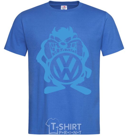 Men's T-Shirt VW cartoon royal-blue фото