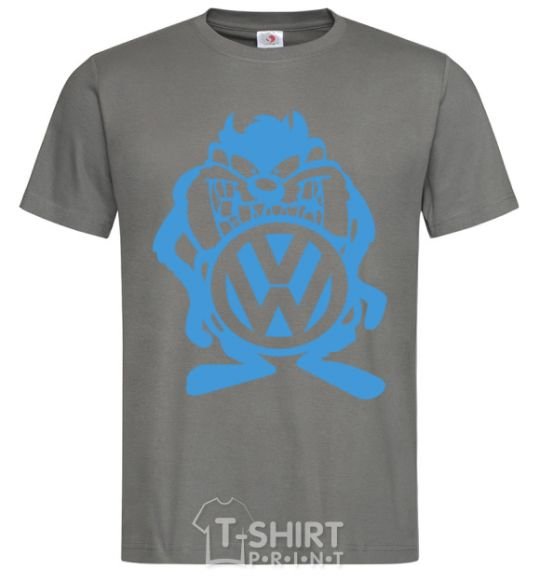 Men's T-Shirt VW cartoon dark-grey фото