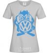 Women's T-shirt VW cartoon grey фото