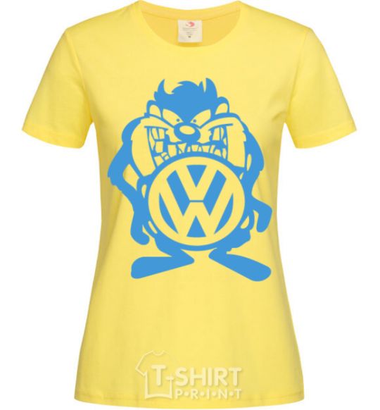 Women's T-shirt VW cartoon cornsilk фото