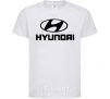 Kids T-shirt Hyundai logo White фото