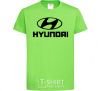 Kids T-shirt Hyundai logo orchid-green фото