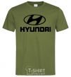 Мужская футболка Hyundai logo Оливковый фото