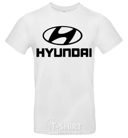 Мужская футболка Hyundai logo Белый фото