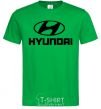 Мужская футболка Hyundai logo Зеленый фото