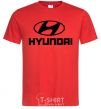 Men's T-Shirt Hyundai logo red фото