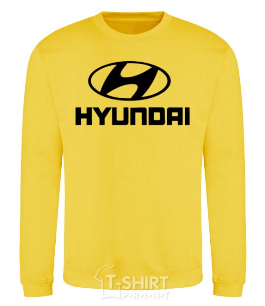 Sweatshirt Hyundai logo yellow фото