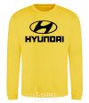 Sweatshirt Hyundai logo yellow фото