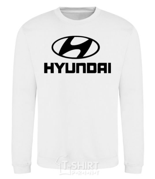 Sweatshirt Hyundai logo White фото