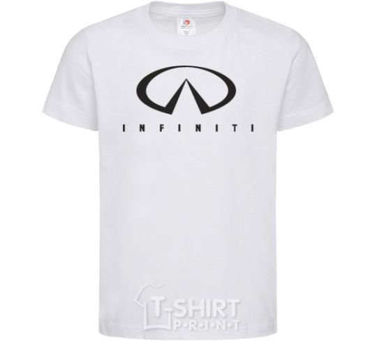 Kids T-shirt Infiniti Logo White фото