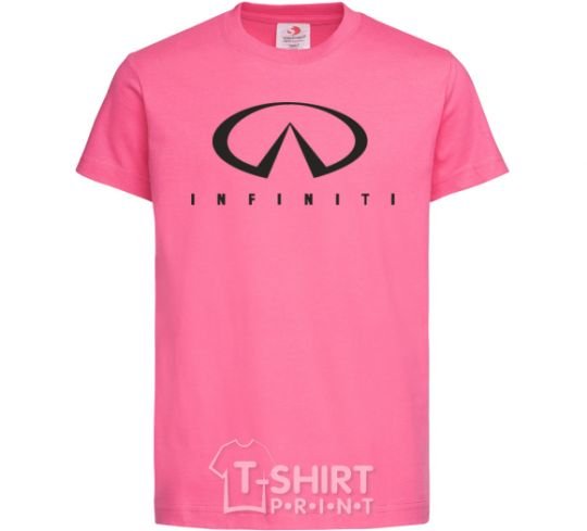 Kids T-shirt Infiniti Logo heliconia фото