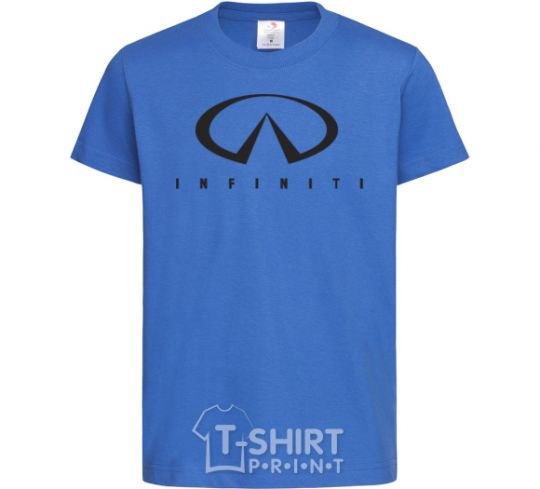 Детская футболка Infiniti Logo Ярко-синий фото
