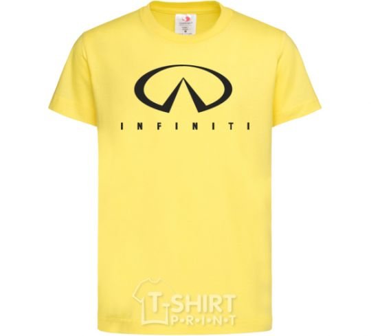 Kids T-shirt Infiniti Logo cornsilk фото