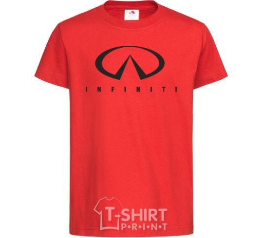 Kids T-shirt Infiniti Logo red фото