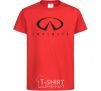 Kids T-shirt Infiniti Logo red фото