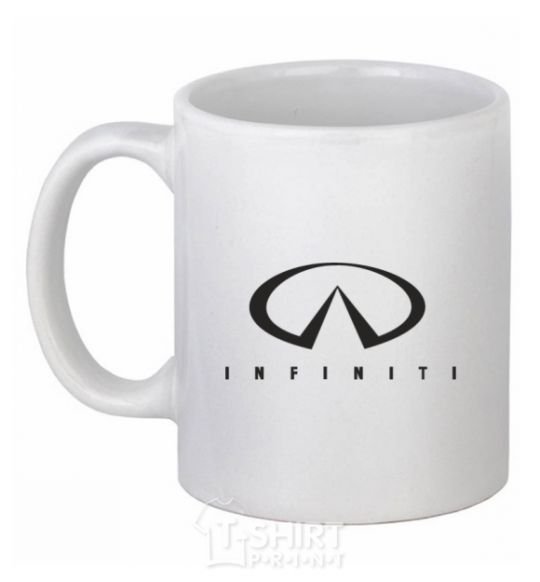 Чашка керамическая Infiniti Logo Белый фото