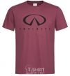 Men's T-Shirt Infiniti Logo burgundy фото