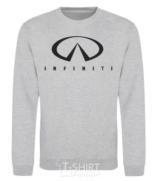 Свитшот Infiniti Logo Серый меланж фото