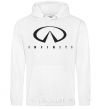 Men`s hoodie Infiniti Logo White фото