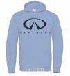 Men`s hoodie Infiniti Logo sky-blue фото