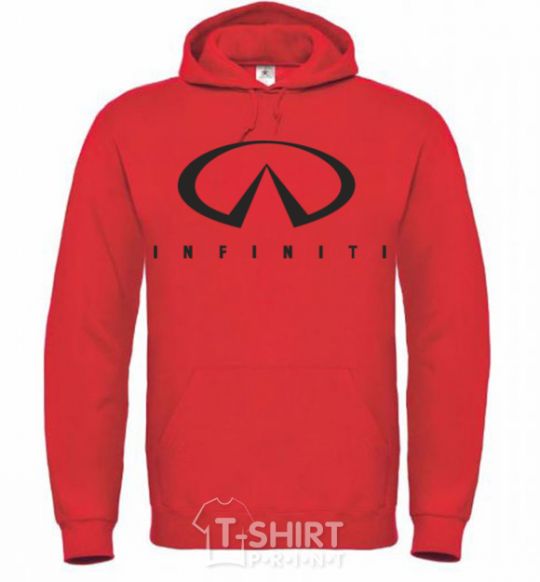 Men`s hoodie Infiniti Logo bright-red фото