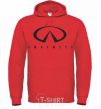 Men`s hoodie Infiniti Logo bright-red фото