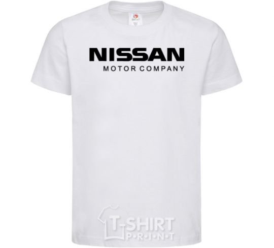 Детская футболка Nissan motor company Белый фото