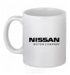 Ceramic mug Nissan motor company White фото