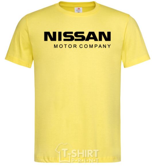 Men's T-Shirt Nissan motor company cornsilk фото