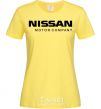 Women's T-shirt Nissan motor company cornsilk фото