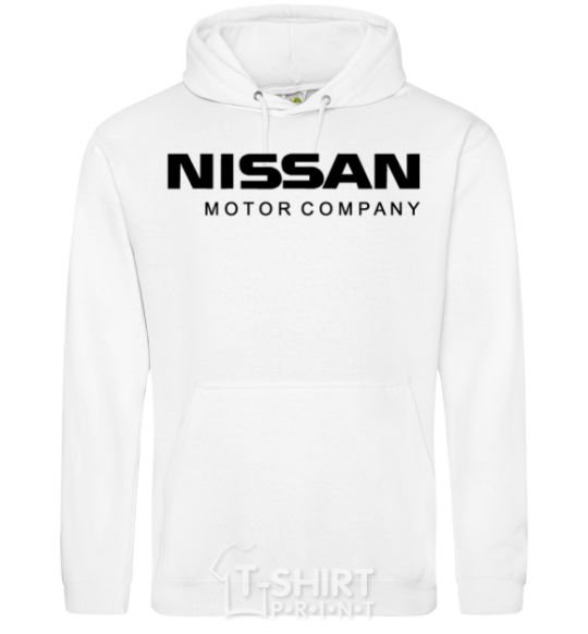 Men`s hoodie Nissan motor company White фото