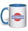 Mug with a colored handle Nissan pepsi royal-blue фото