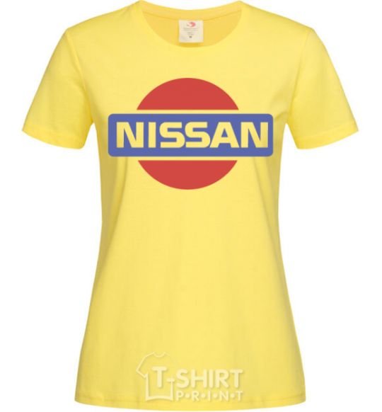 Women's T-shirt Nissan pepsi cornsilk фото