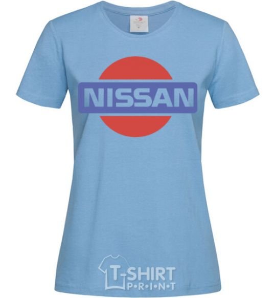 Women's T-shirt Nissan pepsi sky-blue фото