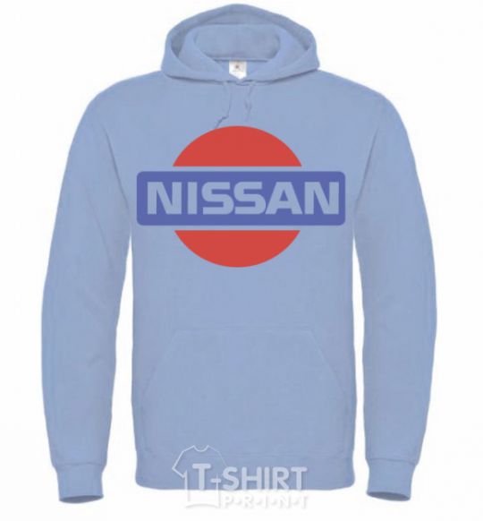 Men`s hoodie Nissan pepsi sky-blue фото