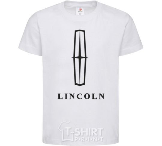 Kids T-shirt Logo Lincoln White фото