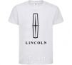 Детская футболка Logo Lincoln Белый фото