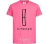 Детская футболка Logo Lincoln Ярко-розовый фото